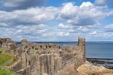 The ruins of St. Andrews castle in Fife	