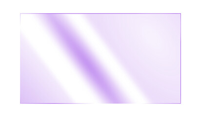 Obraz premium Purple tinted glass panel or colored acrylic sheet with a thin glowing frame. Realistic light reflection on a glossy, transparent purple surface. Isolated,&nbsp;Ideal for showcasing objects or designs. PNG