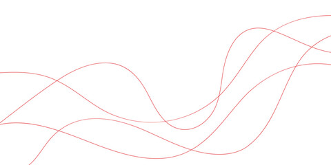 Abstract red wavy lines
