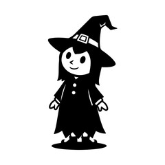 Halloween Character vector black and white