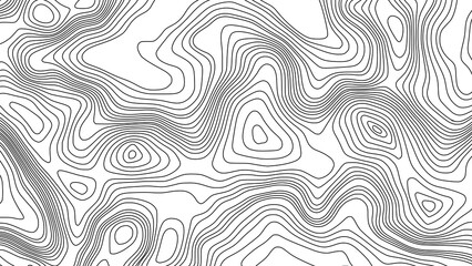 Topographic Line Art Background