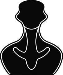 silhouette of a man with headphones