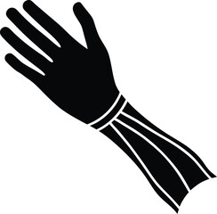 Obraz premium hand with fork and knife