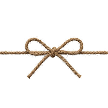 Elegant rustic twine bow and string detail perfect for crafting, gifts, packaging, and branding with natural textures