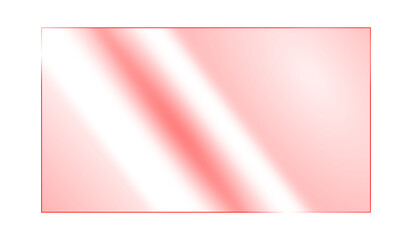 Red tinted glass panel or colored acrylic sheet with a thin glowing frame. Realistic light reflection on a glossy, transparent red surface. Isolated, Ideal for showcasing objects or designs. PNG