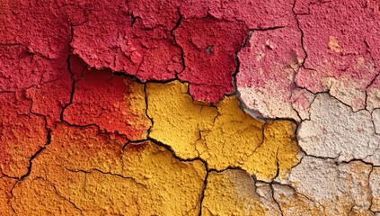 Obraz premium Cracked Painted Surface