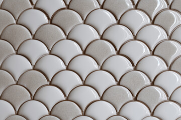 A Pattern of scale Ceramic element array alian texture