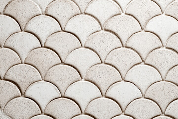 A Pattern of scale Ceramic element array alian texture