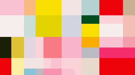Colorful abstract geometric pattern with squares and rectangles  