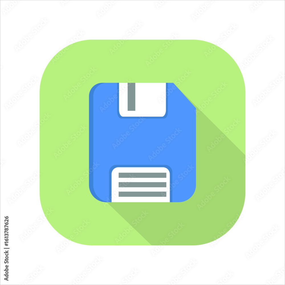 Aufkleber illustration of a memory card icon. icon related to design elements. suitable for web site, app, use