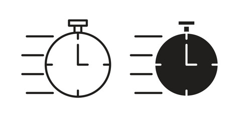 Instant icon vector editable. black vectors set