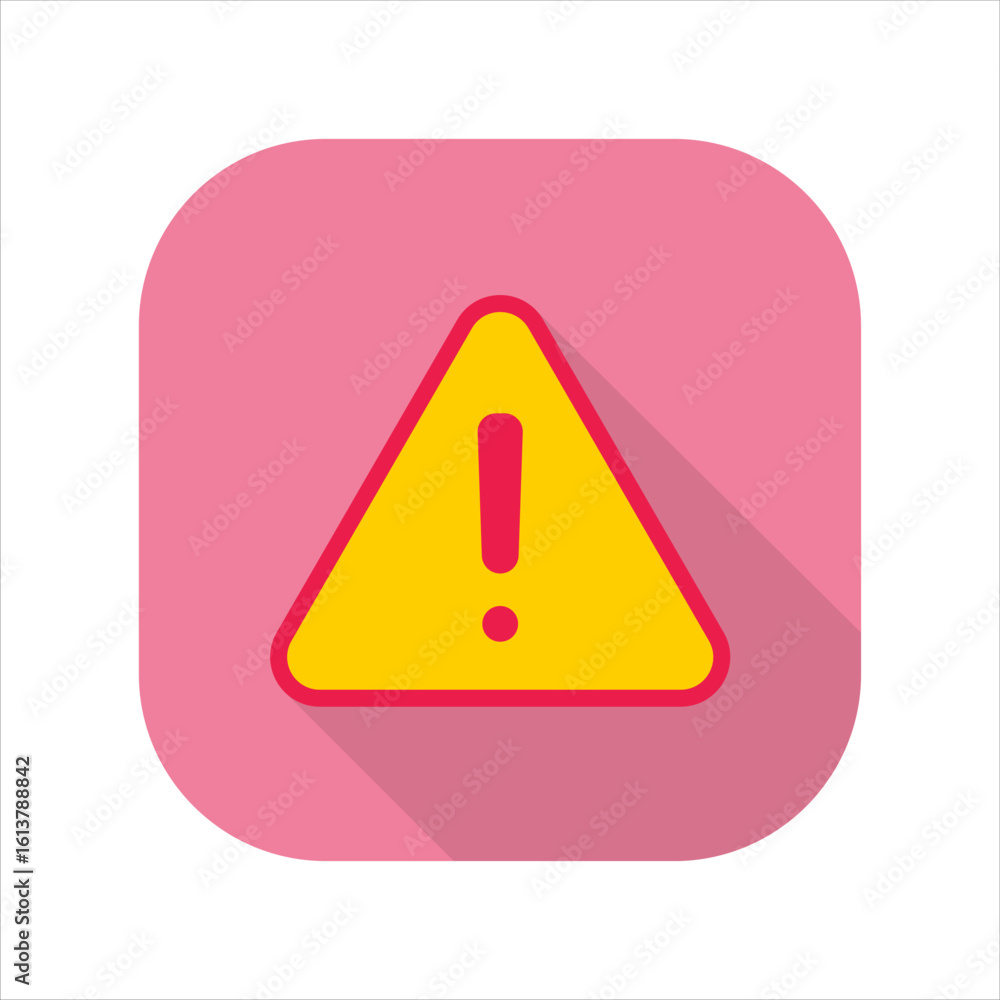 Poster illustration of a alert icon. icon related to design elements. suitable for web site, app, user inte