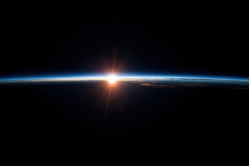 Earth's sunrise from space (1)
