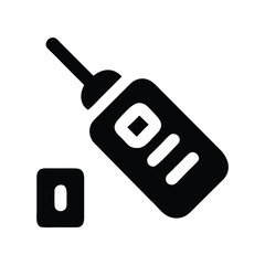 Black Glue Bottle Icon