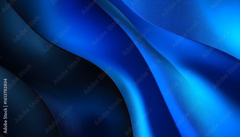 Poster blue black abstract gradient background grain texture effect dark vibrant color flow wave copy space