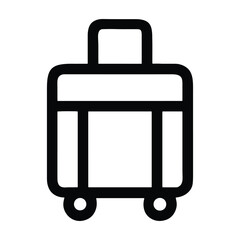 Travel Luggage Line Icon
