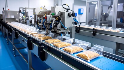 Food Packaging Line Modern Facility