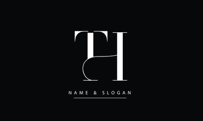 TH, HT, T, H Abstract Letters Logo Monogram
