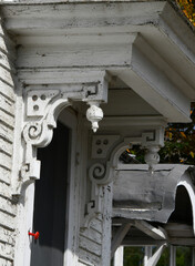 Scroll Work Embellishment on Eaves of Porch