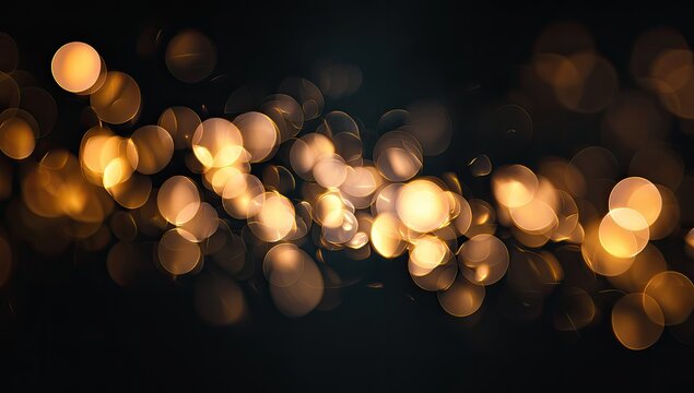 Abstract bokeh lights on dark background