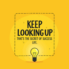 Yellow Inspirational Lightbulb Illustration with Transparent Background, Motivational Graphic for Branding