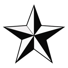 Obraz premium Bold Star Icon Vector