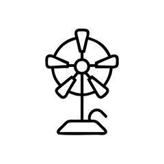 Obraz premium Outline icon a spinning prize wheel with a cord gambling