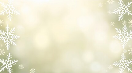 Snowflake Border Transparent Background — Great for Overlay in Print and Web
