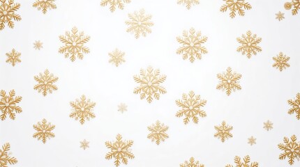 Minimal Gold Snowflake Pattern — Ideal for Premium Wrapping and Stationery
