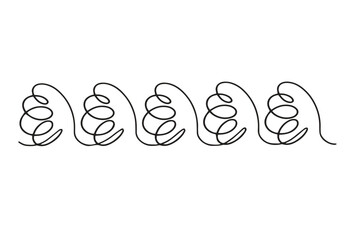 Horizontal pattern with wavy elements.