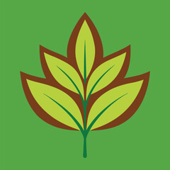 vector illustration of a leaf