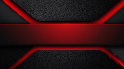 Textured black and red abstract background with glowing lines image