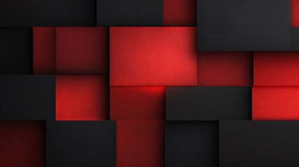 Textured red and black geometric blocks image