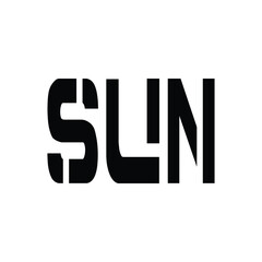 SUN Letter Initial Logo Design Template Vector Illustration