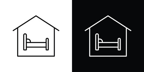 Shelter beds icon