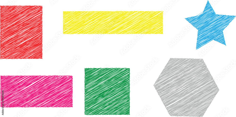 Aufkleber a vibrant abstract geometric composition featuring triangles and lines in a spectrum of cmyk colors 