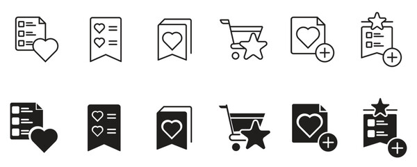 Star rating and favorite icons. Ideal for web, app, and digital interface design.
