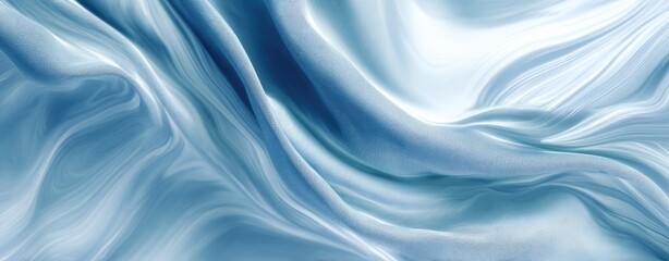 Obraz premium Light blue flowing fabric texture