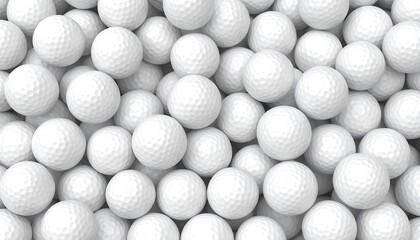Golf balls tightly packed