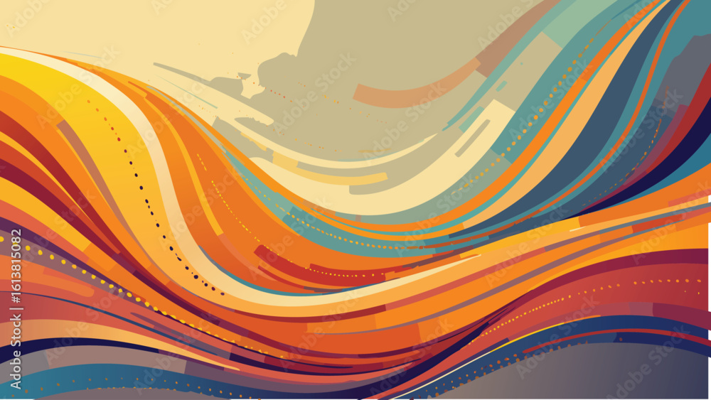 Aufkleber elegant modern vector background with organic shapes and abstract composition, designed for use in d