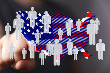 Visual representation of population density across the United States.