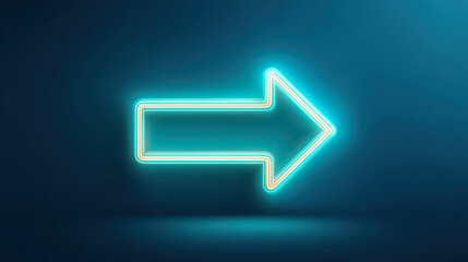 Futuristic Digital Growth Arrow Representing Financial Success and Technological Advancement arrow, glowing, growth, neon, finance, digital
