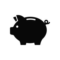 Vector illustration of Piggy Bank Icon: Savings, Finance, Money, Wealth Symbol