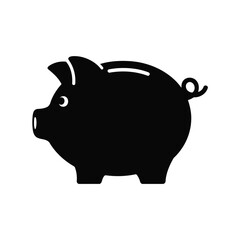 Vector illustration of Piggy Bank Icon: Savings, Finance, Money Symbol