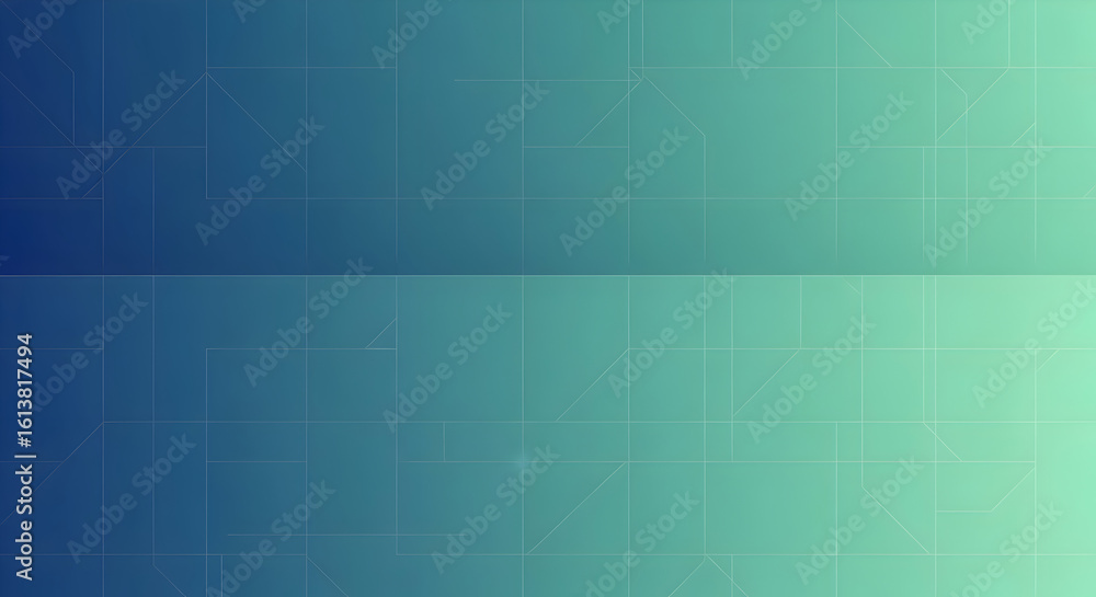 Poster abstract futuristic digital network grid technology background with geometric lines and gradient blu