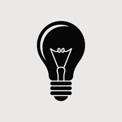Vector illustration of Light Bulb Icon: Idea, Innovation, Solution, Creativity Symbol