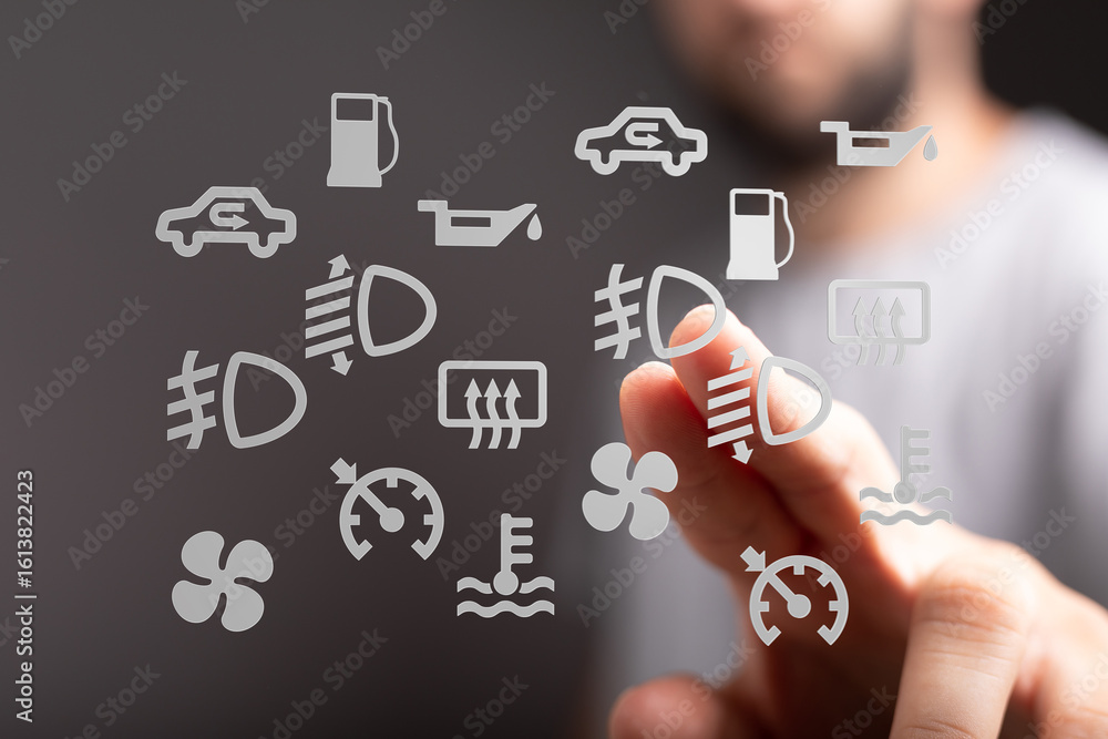 Poster learn to identify and understand your car's warning lights. prevent costly repairs with this helpful