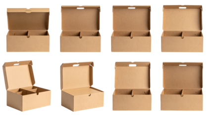 Versatile cardboard boxes, a comprehensive set for efficient storage and secure moving