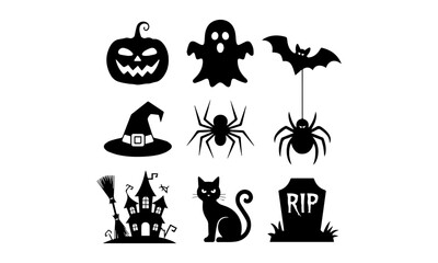 set of halloween icons