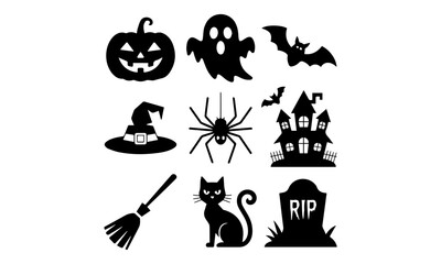 set of halloween icons